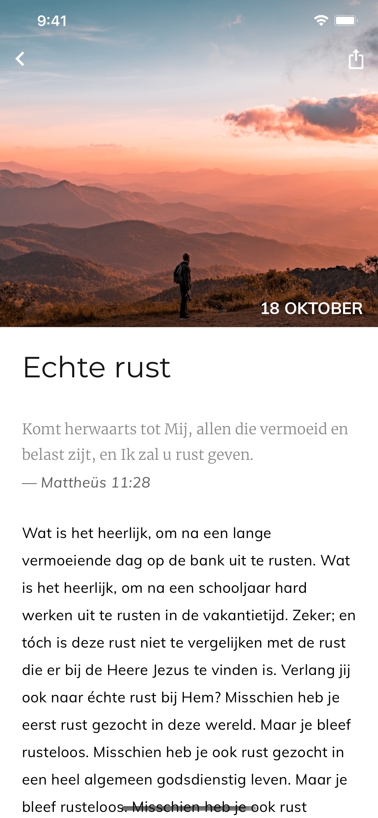 Kompas app telefoon voorbeeld